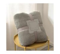 fleece blanket Fluffy Coral Velvet Blanket Flannel Plush Comfortable Thickened And Warm Soft Sofa Throw For Room Luxury home bed(Light Grey,100x150cm)