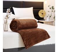 Fleece Blanket for Bed - Soft Cosy Fluffy Throw Blankets, Sherpa Fleece Throw Blanket，Soft Warm Sofa Throws Reversible Throws For Bed Sofa Couch - 70x100 cm