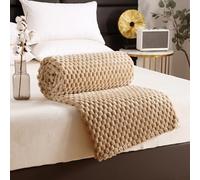 Fleece Blanket for Bed - Soft Cosy Fluffy Throw Blankets, Sherpa Fleece Throw Blanket,Soft Warm Sofa Throws Reversible Throws For Bed Sofa Couch - 70x100 cm