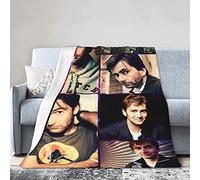 Fleece Blanket for Sofa Camping, Super Soft Lightweight Cozy Luxury Flannel Bed Blanket, David Peter Tennant Fluffy Plush Couch Bl 150CM X 125CM
