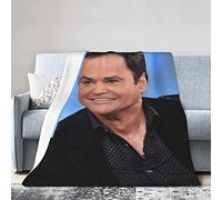 Fleece Blanket for Sofa Camping, Super Soft Lightweight Cozy Luxury Flannel Bed Blanket, Donny Singer Osmond Fluffy Plush Couch Blanket Thro 125CM X 100CM