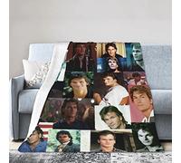 Fleece Blanket for Sofa Camping, Super Soft Lightweight Cozy Luxury Flannel Bed Blanket, Patrick Actor Swayze Fluffy Plush Couch Blanket Thr 125CM X 100CM