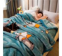 Fleece Blanket King Size,Weighted Korean Faux Mink Blankets,Warm And Heavy And Cozy Embossed Blanket,2 Ply Reversible Printed Raschel Bed Blanket,N,200x230cm4kg