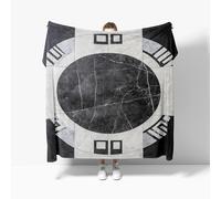 Fleece Blanket Marble Creative Simple Soft Warm Cozy Personalised Gifts Throw Blankets Grey Sherpa Blanket, for Bed, Couch, Sofa, king Size 180x200cm