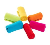 Fleece Blanket Throw 6 Pack Soft Kid Blanket Cozy Lightweight for Couch Bed Travel Throw Blanket Bulk Pet Blanket Warm Blanket Fleece Fabric Picnic Garden Solid for Home Sofa 125 X 150 CM Assorted