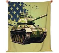 Fleece Blanket Throw Blanket Baby Size 100 X 130 Cm Military Tanks Stars Green Sherpa Fluffy Flannel Blankets Soft Warm Cozy Throw Blankets For Bed Couch Sofa Armchairs Picnic