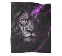Fleece Blanket Throw Soft Cozy Thick Warm 3D Lion Pattern Blanket Sofa Throw Blanket for Couch Bed for Kids Teens Adults 70x80inch(180x200cm)