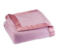 Fleece Blanket with Satin Trim, King Size, Sage