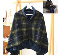 Fleece Cape for Women,Wheelchair Cosy Warm Lined Slip-On Bag for Wheelchair Users Winter Warm Bag Fits Most Electric/Manual Wheelchairs, Shoulder Shawl
