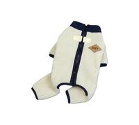 Fleece Dog Jackets Leash Friendly Design for Small, Beige S | Soft Warm Coat with Leash Hook for Puppies, Thickened Plush Fleece Outerwear for Cold Weather Outdoor Activity