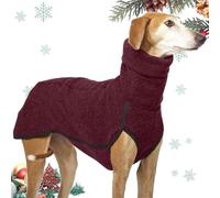 Fleece Dog Jumper Dog, Elastic Soft 4 Legged Sweater, Weather Resistant Winter Jacket, with High Collar Design and Warmth Easy to Take On-Off, Available in a Range of Sizes and Colours