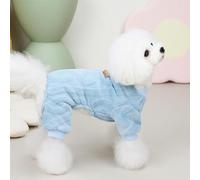 Fleece Dog Jumpsuit for Pets - Cozy Pajamas Coat for Dogs and Cats, Ideal for Small Breeds like Chihuahuas and Bulldogs, Perfect for Winter Warmth