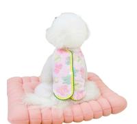 Fleece Dog Winter Coat Flower Print | Easy Pull-over Design, Lightweight Warm Layer, Autumn/winter/indoor Use