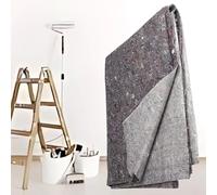 Fleece Dust Sheet Heavy Duty - 3 X 1m With Plastic Lamination on One Side Highly Absorbant - Paint Sheet For Decorating - Floor, Carpet and Staircase Protection During Repairing and Paint