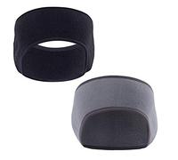 Fleece Ear Warmers Headband/Ear Muffs GoFriend Winter Headbands for Adults Men & Women, Stay Warm & Cozy with our Thermal Polar Fleece & Performance Stretch (Black+Grey)