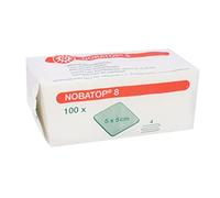 Fleece Fabric Compress 100 Piece Nobatop 8 Non-Sterile Various Sizes - 5 cm x 5 cm