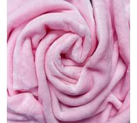 Fleece Fabric Plush Warm Cuddle Fleece Fabric 100% Polyester Material (Pink)