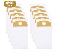 Fleece Filter Bags Compatible with For Flex FLE00219 VC6 L MC 18.0 VC6 487287 For Consistent Vacuum Operation and Cleaner Air Output (10 PACK)