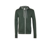 Fleece Full Zip Hoodie Bella + Canvas Green XXL