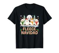 Fleece Funny Navidad Xmas Candies Group Santa Reindeer Sheep T-Shirt
