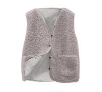 Fleece Gilet for Women UK Sale Clearance,Ladies Soft Polar Fleece Gilets and Body Warmers Solid Wool Sleeveless Button Velvet Jacket Waistcoat Winter Warm Outerwear Thermal Vest with Pockets