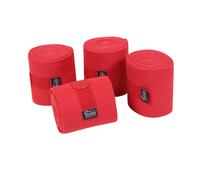 Fleece Horse Bandages (Pack of 4) Shires Red One Size
