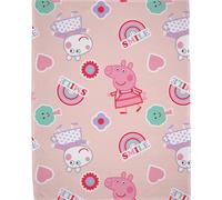 Fleece Icon Blanket - Pink/White