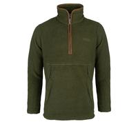 JACK PYKE Half Zip Sherpa Fleece Pullover Olive Small