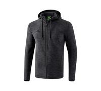 Erima Men's Warming Fleece Jacket, Black Melange, L