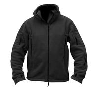 Fleece Jacket Men's Lightweight Military Outdoor Jacket Warm Business Transition Jacket with Hood Zip Pocket Casual Hooded Jacket Classic Sports Jacket Cotton Down Jacket Blouson Jacket