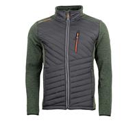 Fleece jacket with quilted panels Peak Mountain Chacha Vert 2XL