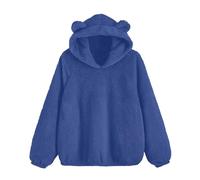 Fleece Jumper for Women UK Winter Faux Fur Hoodie Casual Loose Sweatshirts Sherpa Warm Pullover Sweat Tops Long Sleeve Fluffy Fuzzy Sweaters Ladies Thick Plush Hoodies Oversized Jumpers