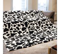 Fleece King Blanket for Bed Black and White Lightweight Soft Bed Blanket King Size Extra Large Plush Fuzzy Cozy Throw Blanket 90x108inch Home Decor