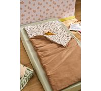 Fleece leopard print sleeping bag for children hazel