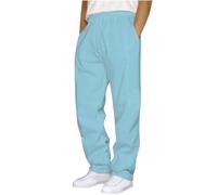 Fleece Lined Cargo Trousers - Thermal Brown Joggers - Men's Cords Work Trousers 90S Tracksuit Striped Grey Sweatpants