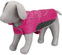 Fleece lined Dog Coat, Pink S 33cm Or M 40cm Use over Harness (zip) Water repell
