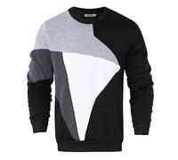Fleece Lined Hoodie Mens Sweaters for Men UK Zip Quick Dry Running Tops Mens Jumoers Man T Shirt Men's Solid Colour Versatile Loose V-Neck Tight Pullover Jumper Personalised C-Black