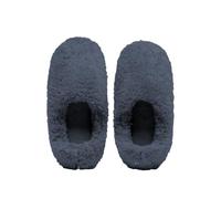 Fleece Lined Indoor Outdoor Slippers with Sole for Warm Comfort and Cozy Home Wear During Fall Winter Seasons (Navy, 11-12)