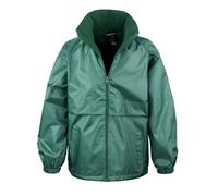 Fleece Lined Jacket Result Core Bottle Green 9-10 Years