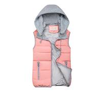 fleece lined jacket women diamond quilted hooded jacket womens Gilet Jacket for Women UK Full Zipper Sleeveless Coats With Pocket Warm Padded Cropped Jackets Lightweight Collar Lapel Outwear