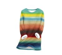 Fleece Lined Jumper Ladies UK 2023,Winter Warm Christmas Sweatshirt Ladies Vintage Argyle Print Plush Sweater Pullover Sweater Casual Thick Velvet Fleece Tops Plus Size 8-22