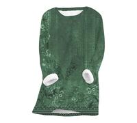 Fleece Lined Jumper Ladies UK Winter Warm Thick Christmas Sweatshirt Casual Velvet Plaid Solid Color Underwear Round Neck Sherpa Fleece Lined Long Sleeve Pullover Tops