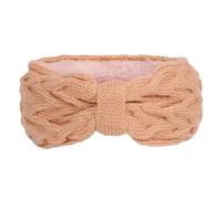 Fleece Lined Knit Headbands For Women Elastic Hairbands With Bows Comfortable Knitted Headwrap Ear Warmers For Winter
