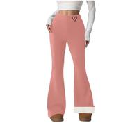 Fleece Lined Leggings for Women Soft Elastic High Waisted Thermal Warm Winter Thick Gym Legging Womens Yoga Pants with Pockets Workout Running Ladies Gym Legging Women Leggings Workout