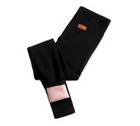 Fleece Lined Leggings Women Maternity Leggings Over Bump Cotton Pregnancy Tight Pants Thick Winter High Waisted Yoga Workout Maternity Clothing Black, M