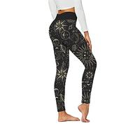 Fleece Lined Leggings Women Women's Printed Yoga Pant Leggings High Waist Workout Pant Trouser Running Sports Tights Butt Lift Yoga Pants with Pocket Ribbed Leggings Pink Sales Festival Essentials