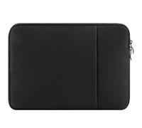 Fleece-Lined Oxford Laptop Bag Sleeve Waterproof Soft，21×15.5×1.5cm，Compatible with iPad mini 6/Game Switch Lite/Galaxy Tab A7 Lite 7-9 inch Small Devices，Black