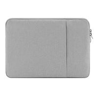 Fleece-Lined Oxford Laptop Bag Sleeve Waterproof Soft，21×15.5×1.5cm，Compatible with iPad mini 6/Game Switch Lite/Galaxy Tab A7 Lite 7-9 inch Small Devices，Grey 1