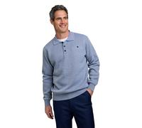 Pegasus Men's Fleece Lined Polo Shirt Warm Long Sleeve Polo with Chest Pocket Grey M