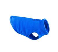 Fleece-Lined Warm Solid-Color Pet Jacket Winter Warmer Chihuahuas Pugs Shiba Inus Schnauzers Coats With D-Ring,Blue,L